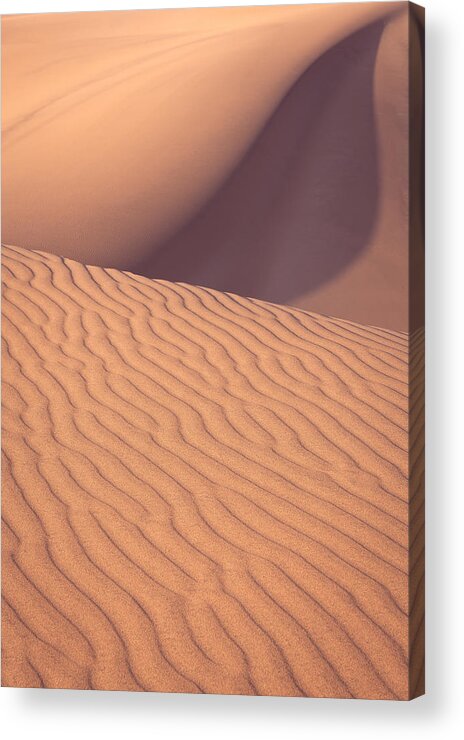 Sand Dunes Acrylic Print featuring the photograph Sand Dune with Movement by Peter Boehringer