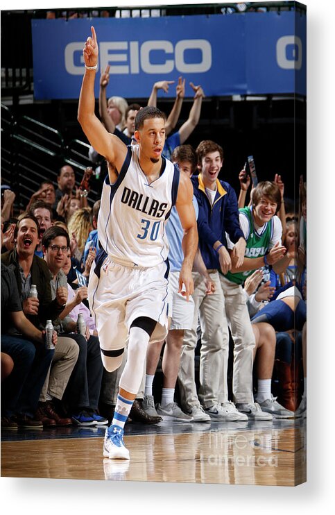 Nba Pro Basketball Acrylic Print featuring the photograph Seth Curry by Danny Bollinger