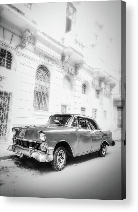 Old Car Acrylic Print featuring the photograph 1955 Chevy Matter by Micah Offman