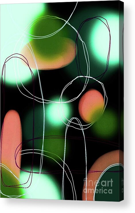 Abstrakt Acrylic Print featuring the digital art Abstract Painting #1 by Nomi Morina
