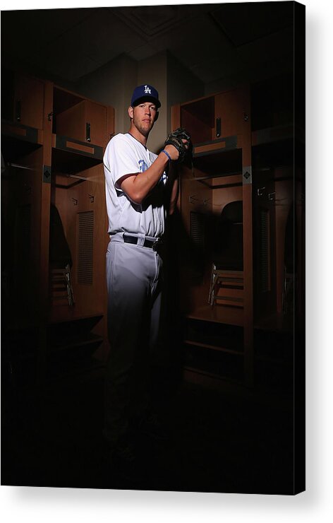 Media Day Acrylic Print featuring the photograph Clayton Kershaw by Christian Petersen