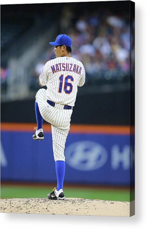 American League Baseball Acrylic Print featuring the photograph Daisuke Matsuzaka #2 by Al Bello