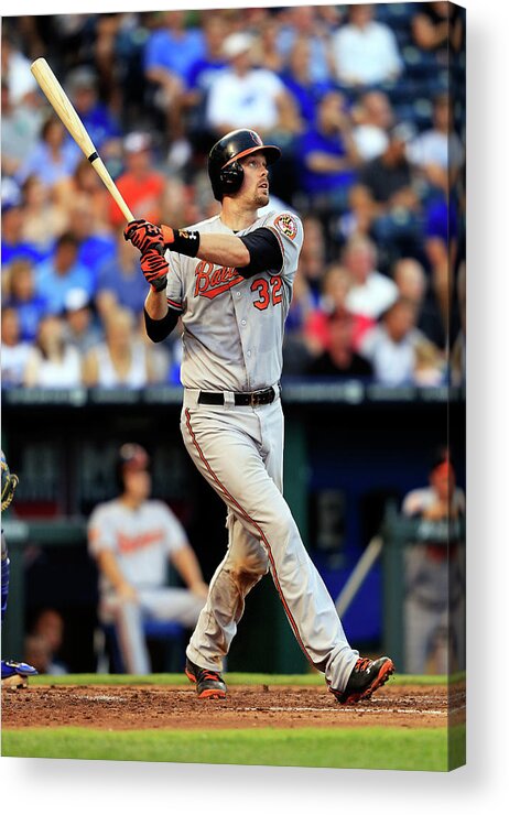 American League Baseball Acrylic Print featuring the photograph Matt Wieters by Jamie Squire