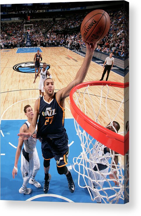 Rudy Gobert Acrylic Print featuring the photograph Rudy Gobert #2 by Glenn James