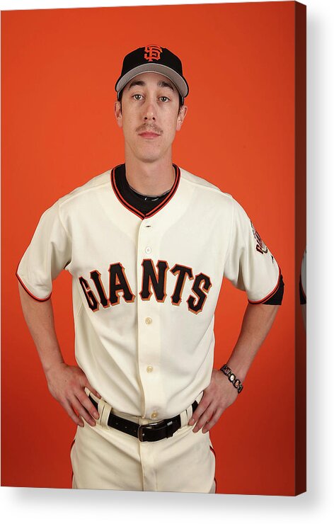 Media Day Acrylic Print featuring the photograph Tim Lincecum by Christian Petersen