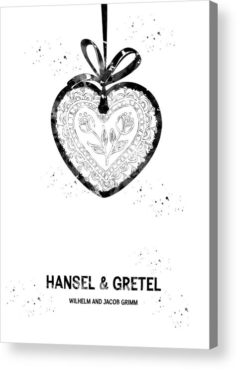 Hansel And Gretel Acrylic Print featuring the digital art Hansel and Gretel #3 by Erzebet S