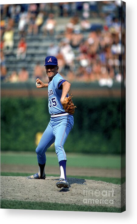 1980-1989 Acrylic Print featuring the photograph Phil Niekro by Rich Pilling