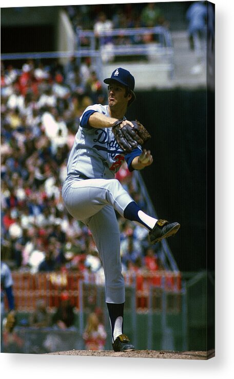 Baseball Pitcher Acrylic Print featuring the photograph Tommy John #3 by Focus On Sport