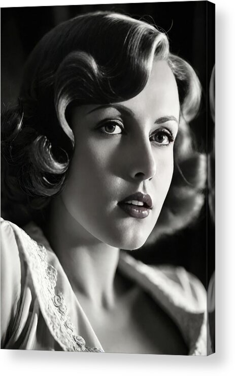 30s Acrylic Print featuring the photograph 30s German Beauty Portrait No.4 by My Head Cinema
