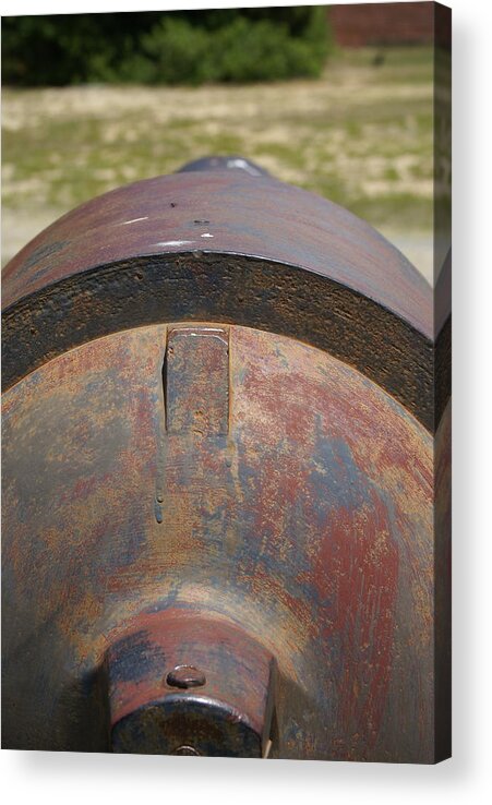  Acrylic Print featuring the photograph 32 Founder Naval Cannon by Heather E Harman