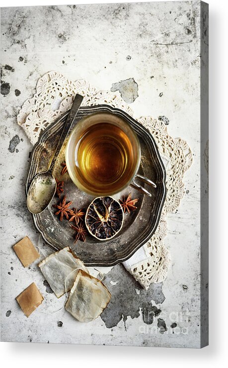 Tea Acrylic Print featuring the photograph Cup of tea #4 by Jelena Jovanovic