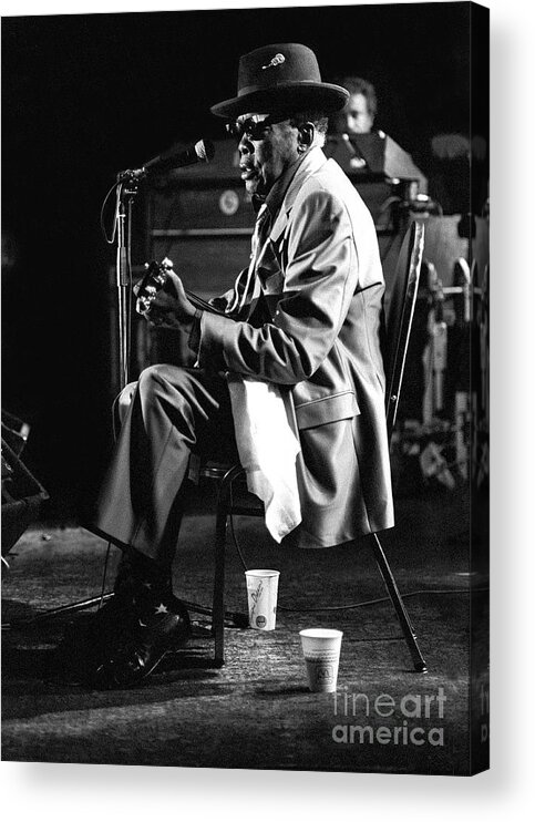 Blues Singer Acrylic Print featuring the photograph John Lee Hooker #1 by Concert Photos