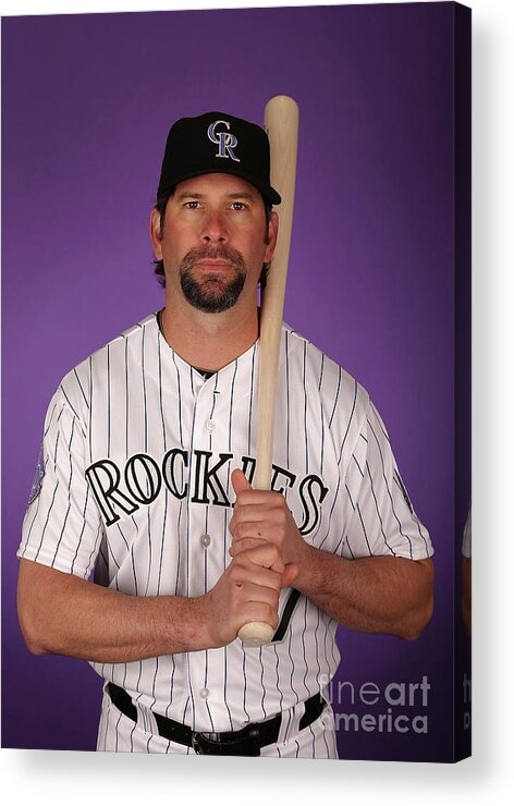 Media Day Acrylic Print featuring the photograph Todd Helton by Christian Petersen