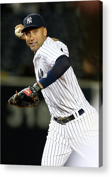 Game Two Acrylic Print featuring the photograph Derek Jeter by Elsa