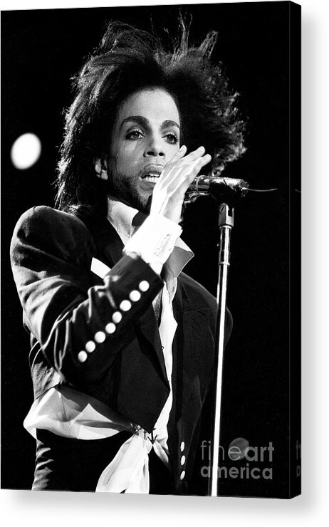 Singer Acrylic Print featuring the photograph Prince #5 by Concert Photos