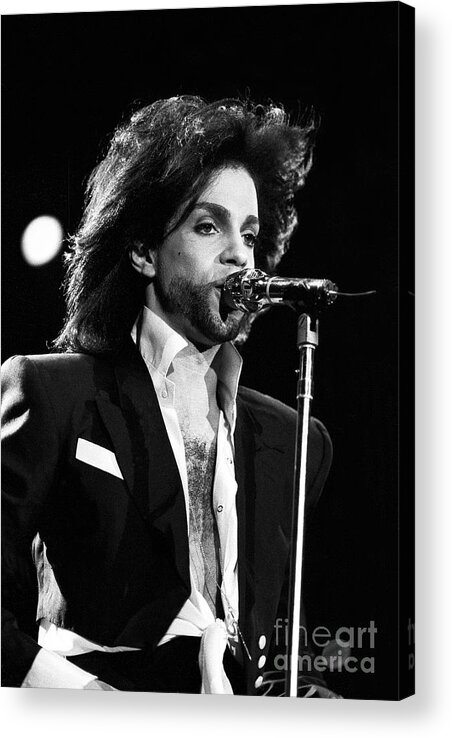Singer Acrylic Print featuring the photograph Prince #6 by Concert Photos