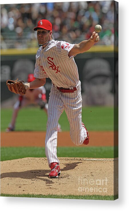 American League Baseball Acrylic Print featuring the photograph Chris Sale #7 by Jonathan Daniel