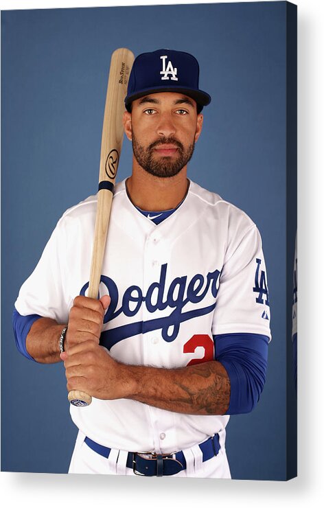 Media Day Acrylic Print featuring the photograph Matt Kemp #8 by Christian Petersen