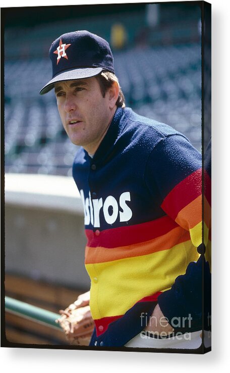 1980-1989 Acrylic Print featuring the photograph Nolan Ryan by Rich Pilling