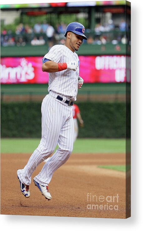 People Acrylic Print featuring the photograph Willson Contreras by Jonathan Daniel