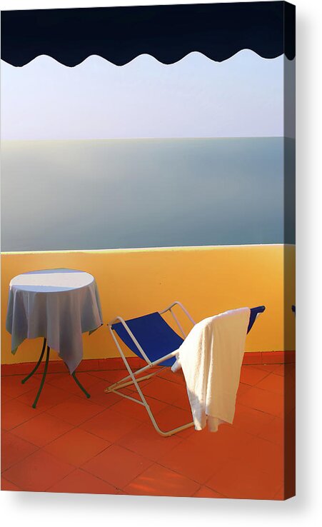 View Acrylic Print featuring the photograph Balcony with a view Morning by Andrei SKY