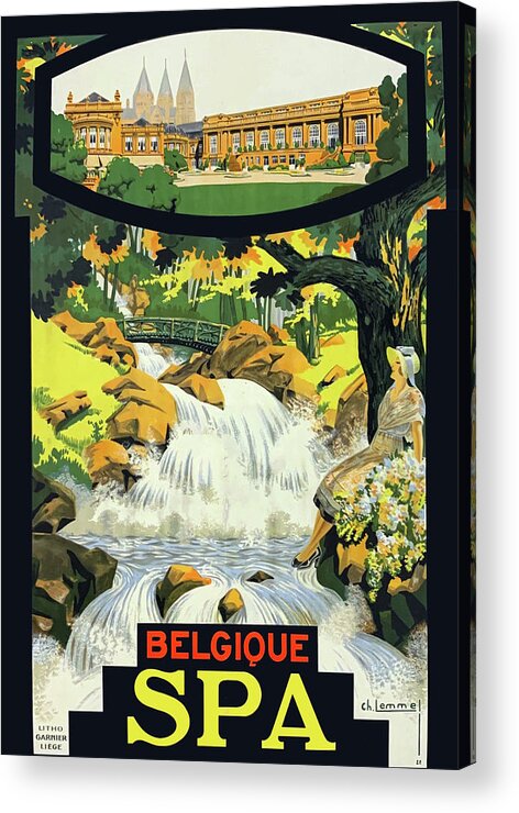Belgium Acrylic Print featuring the digital art Belgium Spa by Long Shot