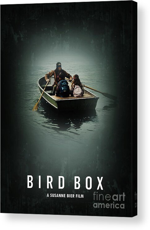 Movie Poster Acrylic Print featuring the digital art Birdbox by Bo Kev