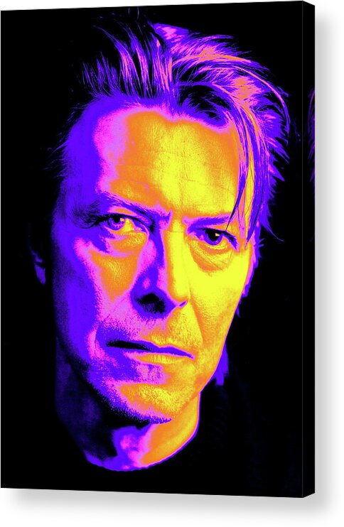 David Bowie Acrylic Print featuring the digital art Bowie by Larry Beat