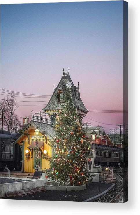 Boyertown Acrylic Print featuring the photograph Boyertown Holiday by Dark Whimsy