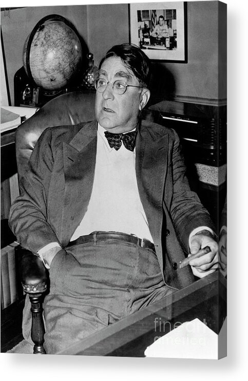 1910-1919 Acrylic Print featuring the photograph Branch Rickey by National Baseball Hall Of Fame Library