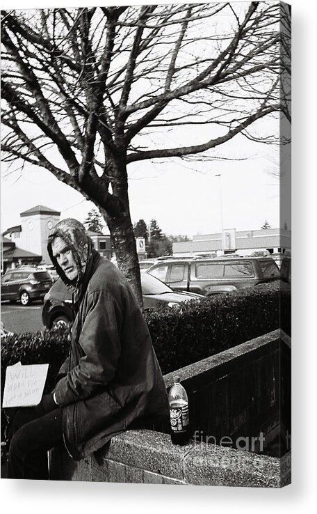 Street Photography Acrylic Print featuring the photograph Business as Usual by Chriss Pagani