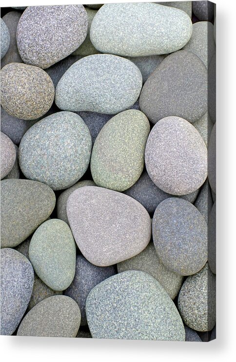 Gray Acrylic Print featuring the photograph Stony Palette 5x7 dimensions by Kathi Mirto