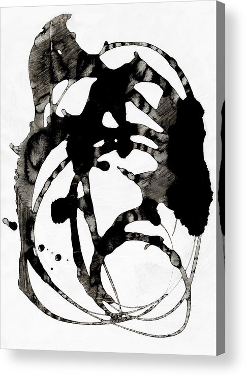 Shapes Acrylic Print featuring the painting 0006-Catching It_1 by Anke Classen