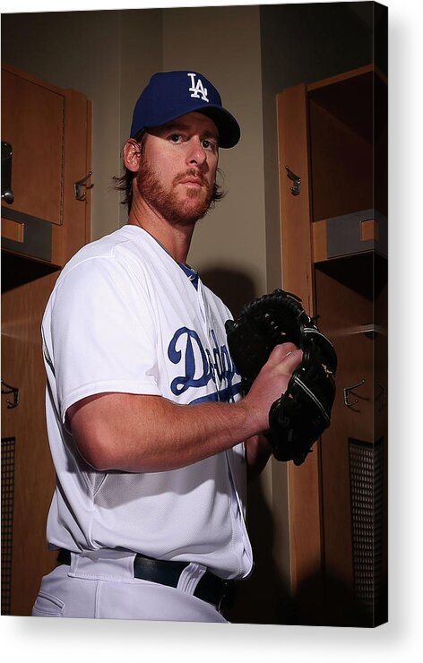Media Day Acrylic Print featuring the photograph Chad Billingsley by Christian Petersen