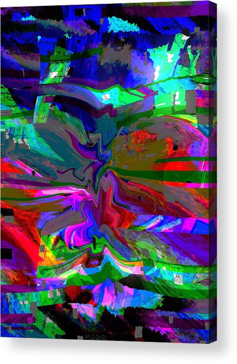 Art Acrylic Print featuring the digital art Collapse by Michelle Hoffmann