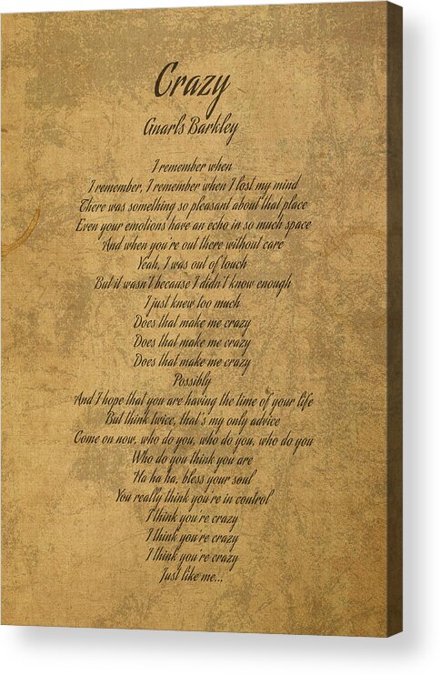 Gnarls Barkley - Crazy (Lyrics) 