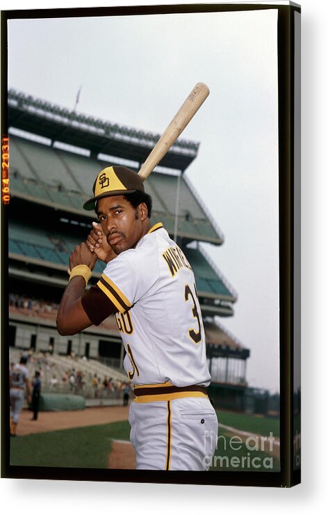 Sports Bat Acrylic Print featuring the photograph Dave Winfield by Louis Requena