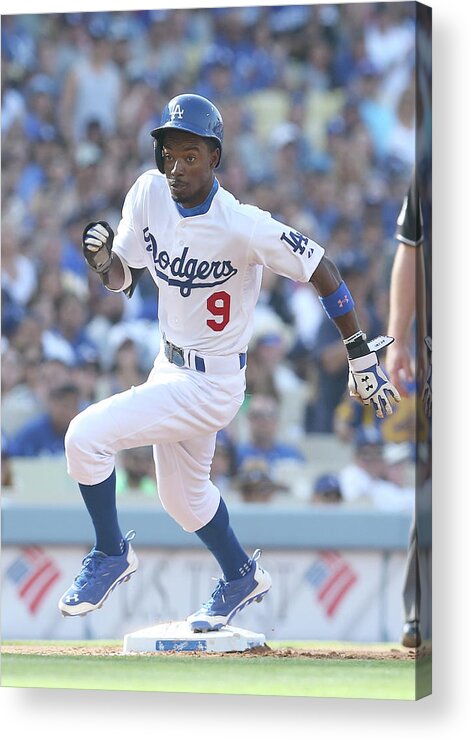 Second Inning Acrylic Print featuring the photograph Dee Gordon by Stephen Dunn