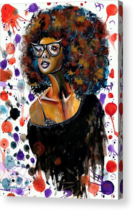 Sexy Acrylic Print featuring the painting Dope Chic by Artist RiA