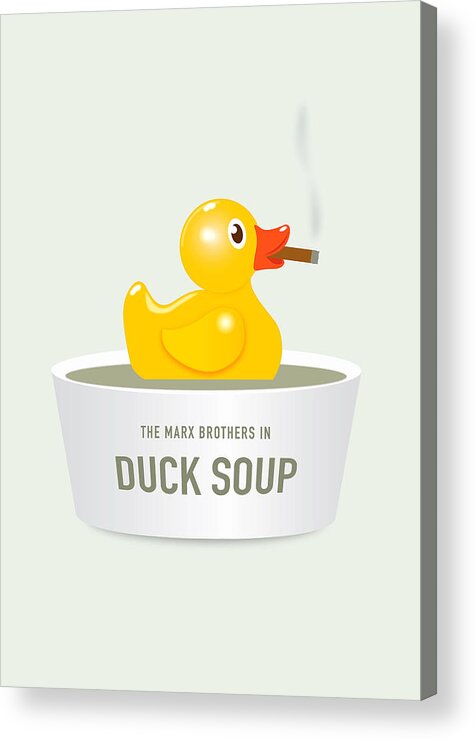 Movie Poster Acrylic Print featuring the digital art Duck Soup - Alternative Movie Poster by Movie Poster Boy