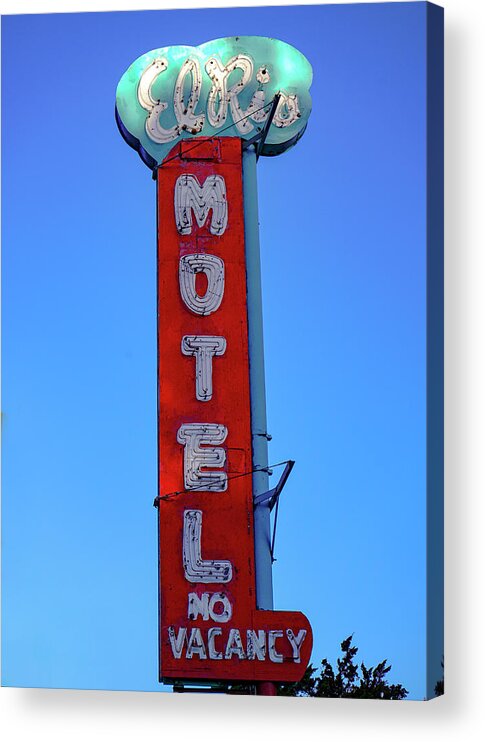 El Acrylic Print featuring the photograph El Rio Motel by Matthew Bamberg