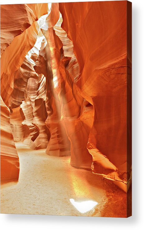 Antelope Canyon Acrylic Print featuring the photograph February 2018 The Great Hall by Alain Zarinelli