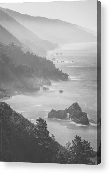 Big Sur Acrylic Print featuring the photograph Filtered Light Along Big Sur by Darren White