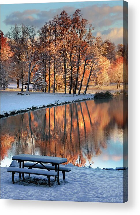  Acrylic Print featuring the photograph Fire and Ice by Rob Blair