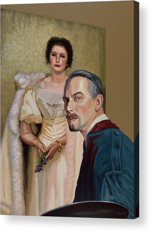 George Spencer Watson Acrylic Print featuring the painting George Spencer Watson Painting by Paul Meijering