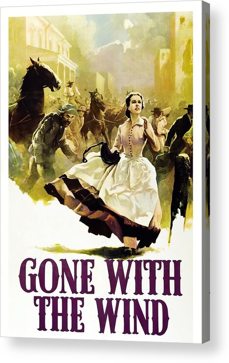 Seguso Acrylic Print featuring the mixed media ''Gone With the Wind'', 1939 - art by Armando Seguso by Stars on Art