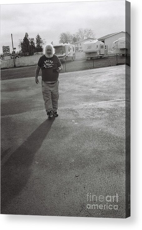 Street Photography Acrylic Print featuring the photograph Hurried Glow by Chriss Pagani