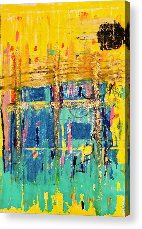 Abstract Acrylic Print featuring the painting I...I need you by Jayime Jean