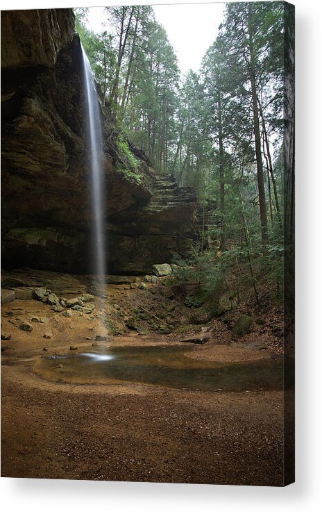 Waterfalls Acrylic Print featuring the photograph Into The Pool by Dale Kincaid