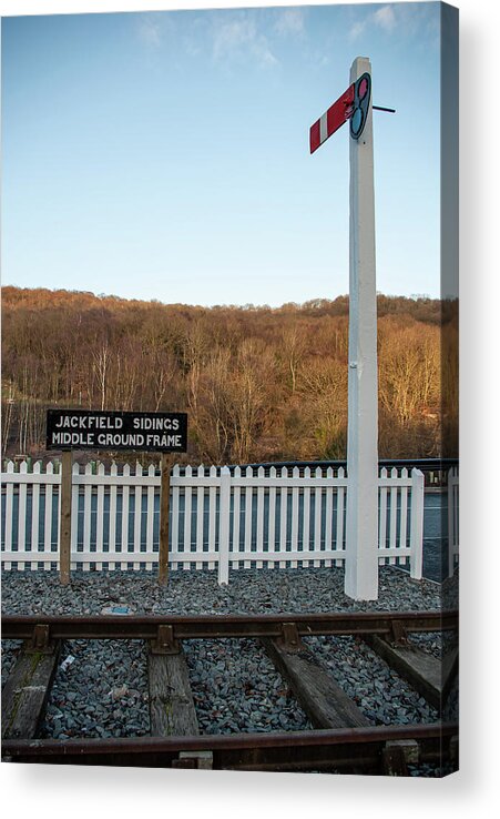 Railway Acrylic Print featuring the photograph Jackfield sidings by Average Images